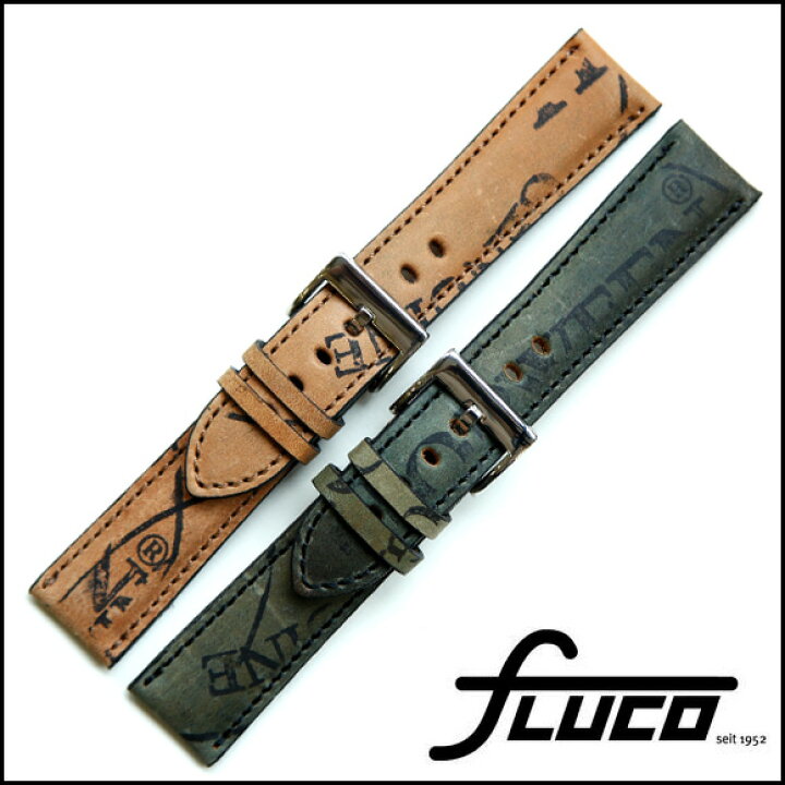 楽天市場 腕時計 ベルト ドイツ Fluco フルーコ Horween Shell Cordovan Reversed ホーウィン シェルコードバン リバースド 馬革 mm 22mm ブラウン グリーン 時計ベルトの専門店クロノワールド