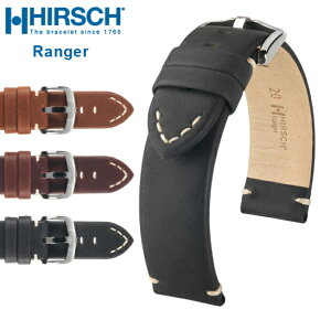 _|Cg10{^ yHE΂˖_z rv xg HIRSCH qV Ranger Calfskin W[ J[tXL U[v 18mm 20mm 22mm 24mm u[IW