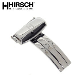 腕時計 ベルト HIRSCH ヒルシュ シングルDバックル シルバー 16mm 18mm 20mm 22mm