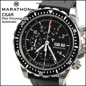 ＼★ポイント5倍★5月6日まで／時計 腕時計 ミリタリーウォッチ アメリカ軍 MARATHON CSAR Chronograph Automatic 300m マラソン シーサー クロノグラフ 自動巻き オートマチック WW194014 316Lステンレス