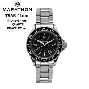 ���v �r���v �~���^���[�E�H�b�` �A�����J�R MARATHON TSAR Divers Quartz 300M �}���\�� �e�B�[�T�[ �N�H�[�c �_�C�o�[�Y �u���X���b�g�E�o�[�W���� WW194007SS-0112 316L�X�e�����X