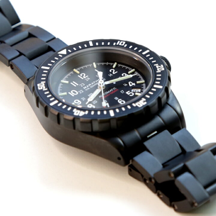 時計 腕時計 ミリタリーウォッチ アメリカ軍 MARATHON GSAR Anthracite Automatic Divers 300M  マラソン ジーサー アンスラサイト ブレスレットバージョン 自動巻き オートマチック ダイバーズ WW194006BKBRACE 時計 ベルトの専門店クロノワールド