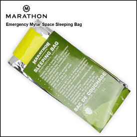 防災グッズ 防寒 耐寒 MARATHON Emergency Mylar Space Sleeping Bag エマージェンシー マイラー スペース スリーピングバッグ