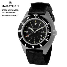 時計 腕時計 ミリタリーウォッチ アメリカ軍 MARATHON STEEL NAVIGATOR PART NO WW194013 6645-01-698-4275 100M