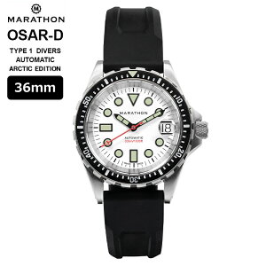 �_1��22���܂Ły�|�C���g2�{�z�^ ���v �r���v �~���^���[�E�H�b�` �A�����J�R MARATHON OSAR-D ARCTIC EDITION �I�[�T�[ �A�[�N�e�B�b�N�G�f�B�V���� 36mm WW194026SS-2530 Divers Automatic 300M