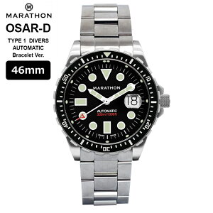 _1211܂Ły|Cg2{z^ v rv ~^[EHb` AJR MARATHON OSAR-D I[T[ 46mm WW194037SS-2001 yuXVer.z Divers Automatic 300M