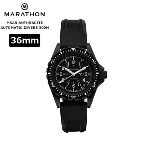 ���v �r���v �~���^���[�E�H�b�` �A�����J�R MARATHON Anthracite MSAR Automatic Divers 300M 36mm �}���\�� �G���T�[ �A���X���T�C�g �������� WW194026BK-0130