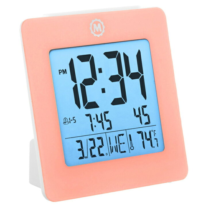 MARATHON デジタル アラームクロック 目覚まし時計 温度計 カレンダー 電池付き CL030050 マラソン 時計 ベルトの専門店クロノワールド