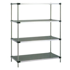 ソリッドエレクターシェルフ 4段 P2200×MSS1070【代引き不可】【エレクターラック】【収納ラック】【棚】