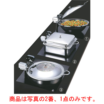 日本人気超絶の ﾊｲﾊﾟｰﾗｯｸｽ 角型電磁ｻｰﾊﾞｰ ｽﾃﾝﾚｽ蓋ﾀｲﾌﾟ32cm HA-647