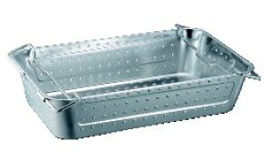 18-8 水切り運搬バット 135【バット】【トレイ】【トレー】【ステンレス】【穴付バッチ】【業務用】