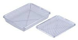 18-8ピシャット深型(6.5メッシュ)12枚取【ステンレスザル ざる】【水切り】【業務用ざる】【業務用】