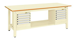 【個人宅配送不可】軽量作業台KKタイプ スモールキャビネット付 KK-69PSL52I【代引き不可】