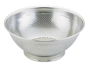 エコクリーン18-8パンチング水切りざる 27cm UK 【ステンレス穴明ザル】【パンチングザル】【エコクリーン】【業務用ザル】【18-8ステンレス】【UK】【業務用】