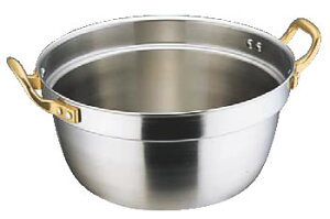 SAスーパーデンジ 円付鍋 36cm【ステンレス鍋】【電磁調理器対応】【IH対応】【業務用鍋】【両手鍋】【SUPERDENJI】【業務用】