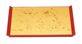 宴盆 色紙金箔渕朱 尺8寸【お盆】【会席盆】【懐石盆】【和食盆】【敷膳】【御膳盆】【宴盆】【-53-8】