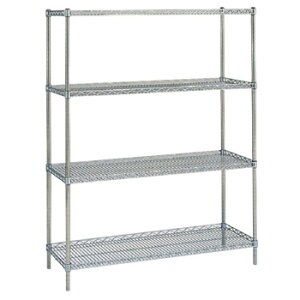 サイドアップエレクターシェルフ4段 P1900×MU610【代引き不可】【エレクターラック】【収納ラック】【棚】