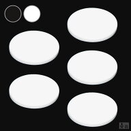 【送料無料】[白/黒]アクリル板 丸 [5枚セット] φ20mm(φ2cm)×3.0mm【メール便】【ホワイト】【白色】…