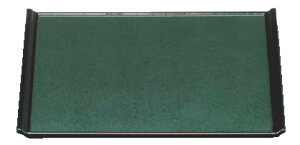 宴盆 グリーン石目渕黒 尺2寸 1-52-22【お盆】【トレイ】【トレー】【会席盆】【業務用】