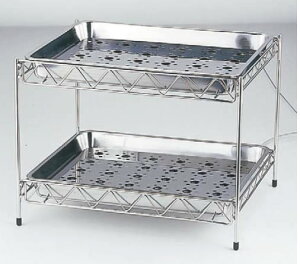 SA18-8 2段式ウォーターコランダー 大【水切り台】【業務用】