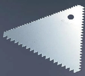 【メール便配送可能】SA18-0三角グシ 【デコレーション器具】【製菓用品 製パン用品】【デコレーター 絞り袋 スパチュラ】【18-0ステンレス】【Ω】【業務用】