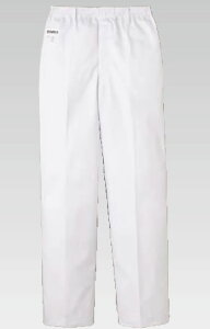 男性用パンツ FH-1108(ホワイト) S 総ゴム【白衣 ユニフォーム 作業着】【コック服】【飲食店用】【業務用】