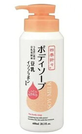 【新品】熊野油脂　四季折々　豆乳イソフラボン　ボディソープ 600ml まとめ買い×16個セット