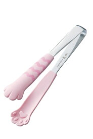 18-0 卓上トング きゃっちだにゃん しま 桃