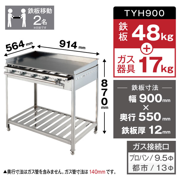 最安値級価格グリドル TYH900 代引・送料無料 ☆おまけ付き☆新品 業務用厨房機器・用品