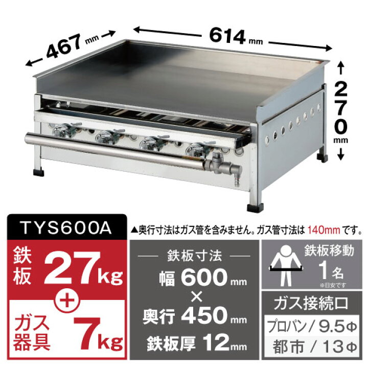 楽天市場】グリドル TYS600A 代引・送料無料 (おまけ付き) 新品 : 厨房キング