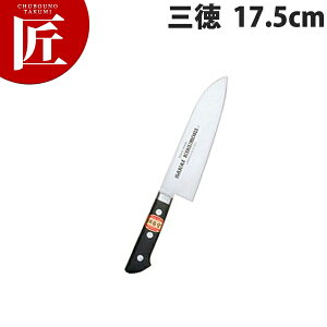 堺菊守 SKKバナジウム鋼 口金付 三徳 17.5cm K-600【ctss】 包丁 和包丁 洋包丁 三徳包丁 万能包丁 ステンレス 業務用