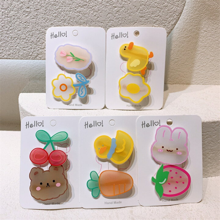 楽天市場】ヘアピン ヘアアクセサリー キッズ 子供 赤ちゃん ベビー  