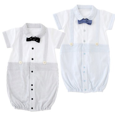楽天市場 ティノティノ フォーマル 新生児 男の子 ベビー服 夏 出産祝い カバーオール ツーウェイオール 2wayオール 赤ちゃん 服 ベビー 半袖 前開き 50 60 セレモニー 蝶ネクタイ P5071 チャックルベビー ｃｈｕｃｋｌｅ