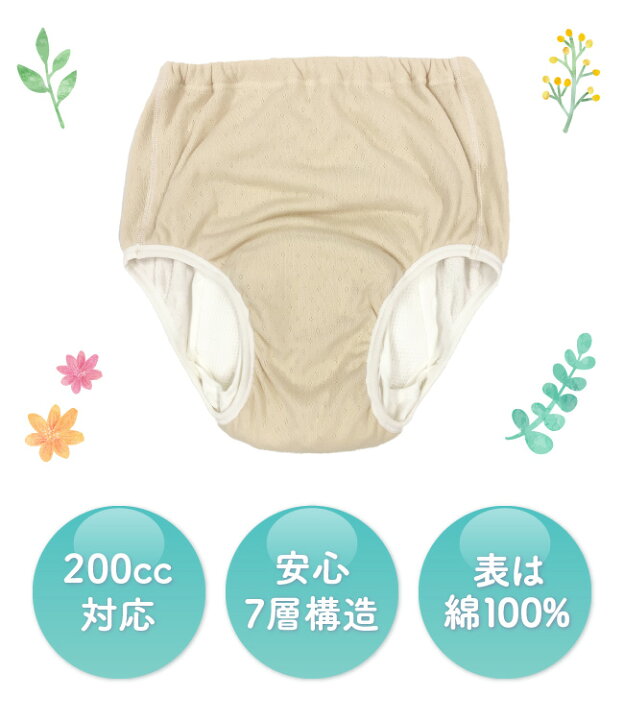楽天市場 失禁パンツ 女性用 パンツ デラックス安心ショーツ 尿漏れパンツ ショーツ レディース 0cc 吸水層付き 安心パンツ 安心ショーツ 婦人 日本製 尿もれ 尿モレ 失禁 中失禁 S M L Ll ニシキ ｃｈｕｃｋｌｅ