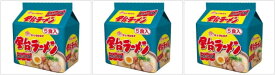 【送料無料】【3個セット】マルタイ 屋台ラーメンとんこつ味5食入パック×3 495g 4902702008796