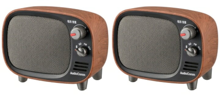 楽天市場】【送料無料】【2個セット】AudioComm Bluetoothスピーカー 