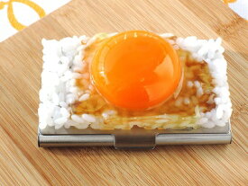 名刺ケース カードケース 卵かけご飯【送料無料】　　食品サンプル グッズ　ハンドメイド