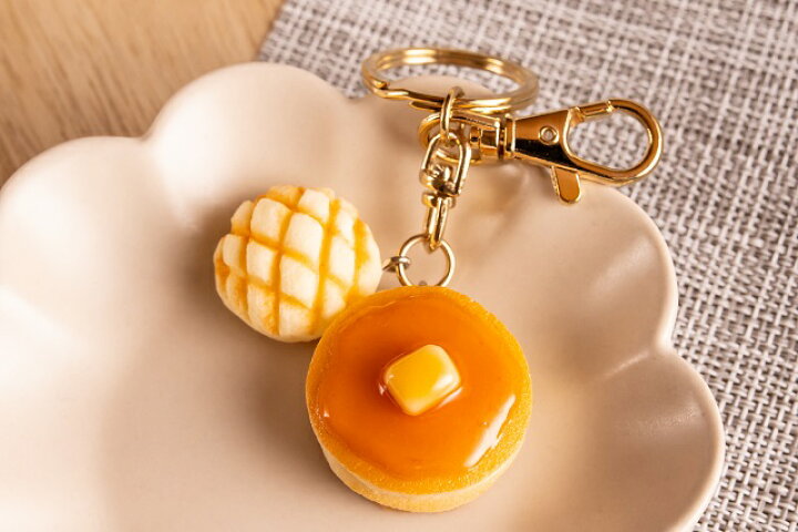 楽天市場】キーリング（キーホルダー） ホットケーキ×メロンパン 食品 