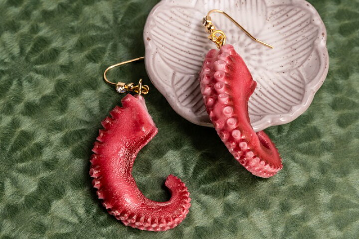 楽天市場】ピアス アクセサリー タコ 食品サンプル グッズ 