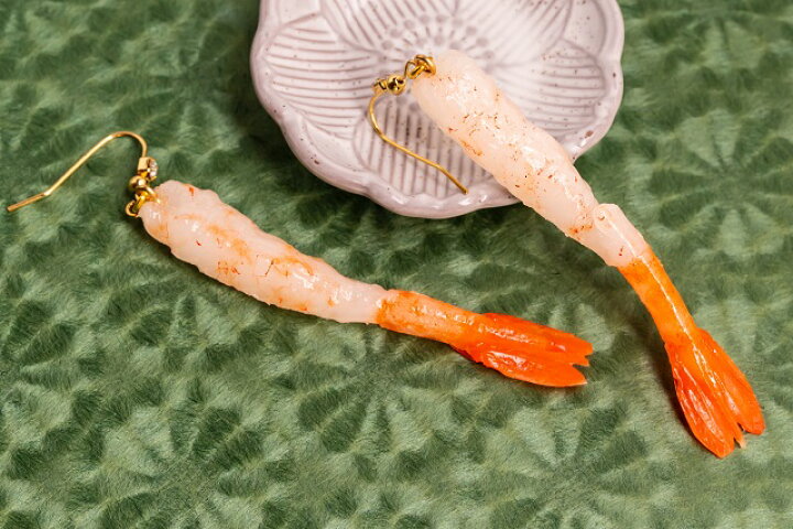 楽天市場】ピアス アクセサリー 甘エビ 食品サンプル グッズ 
