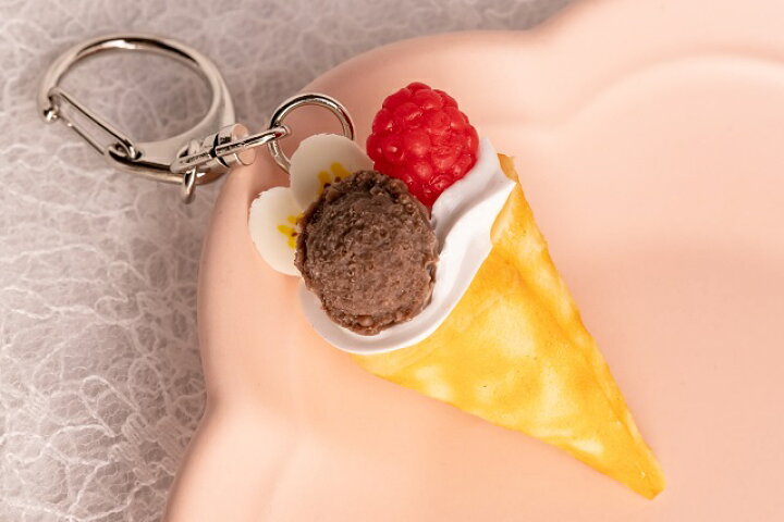 楽天市場 キーホルダー スイーツ デザート クレープ チョコ 食品サンプル グッズ ハンドメイド 食品サンプル屋
