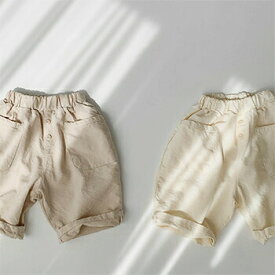 【S-10%】【即納】【KIDS】ポケットパンツ/ルーズフィット/バギーパンツ/コットンパンツ/通園ルック/通学ルック【子供服/キッズ/韓国子供服/子ども服/COCORIA/ココリア】【80/90/100/110】