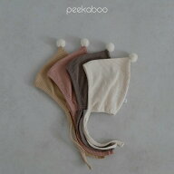 【即納あり】【BABY】peekabooララ エンジェル ボンネット コットン 帽子 小物 ストレッチ 伸縮性 お誕生…