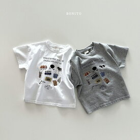 【BABY/KIDS】カウ Tシャツ 半袖 トップス カットソー ナチュラル 夏 カジュアル シンプル かわいい おしゃれ キッズ 男の子 女の子 男児 女児 韓国 ベビー服 韓国子供服 子供服 韓国服 こども服 子ども服 【COCORIA/ココリア】