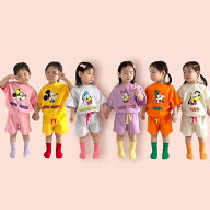 【即納あり】【KIDS】【並行輸入品】上下セット ディズニー Tシャツ パンツ セットアップ カットソー 半…