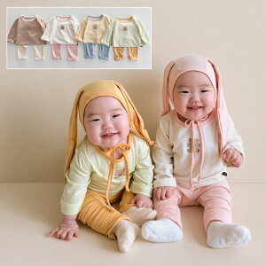 【KIDS】【上下セット】スイート パジャマ 室内着 部屋着 寝巻 ルームウェア パンツ セットアップ Tシャツ カットソー トップス ボトム カジュアル ナチュラル シンプル かわいい おしゃれ リ