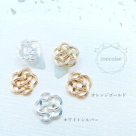 ネイルパーツ ハンドメイド 韓国 レジン ネイル パーツ 菜の花結び 和 和風 和柄 和ネイル 梅結び 梅 花 …