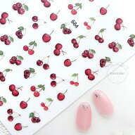 ネイルシール ハンドメイド 韓国 レジン ネイル シール さくらんぼ サクランボ ゆめかわ 可愛い かわいい…