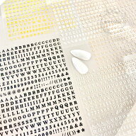ネイルシール ハンドメイド 韓国 レジン ネイル シール 名前 ネーム おなまえ アルファベット イニシャル…