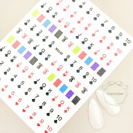 ネイルシール ハンドメイド 韓国 レジン ネイル シール 推しネイル 原宿系 ポップ ハート クローバー ス…